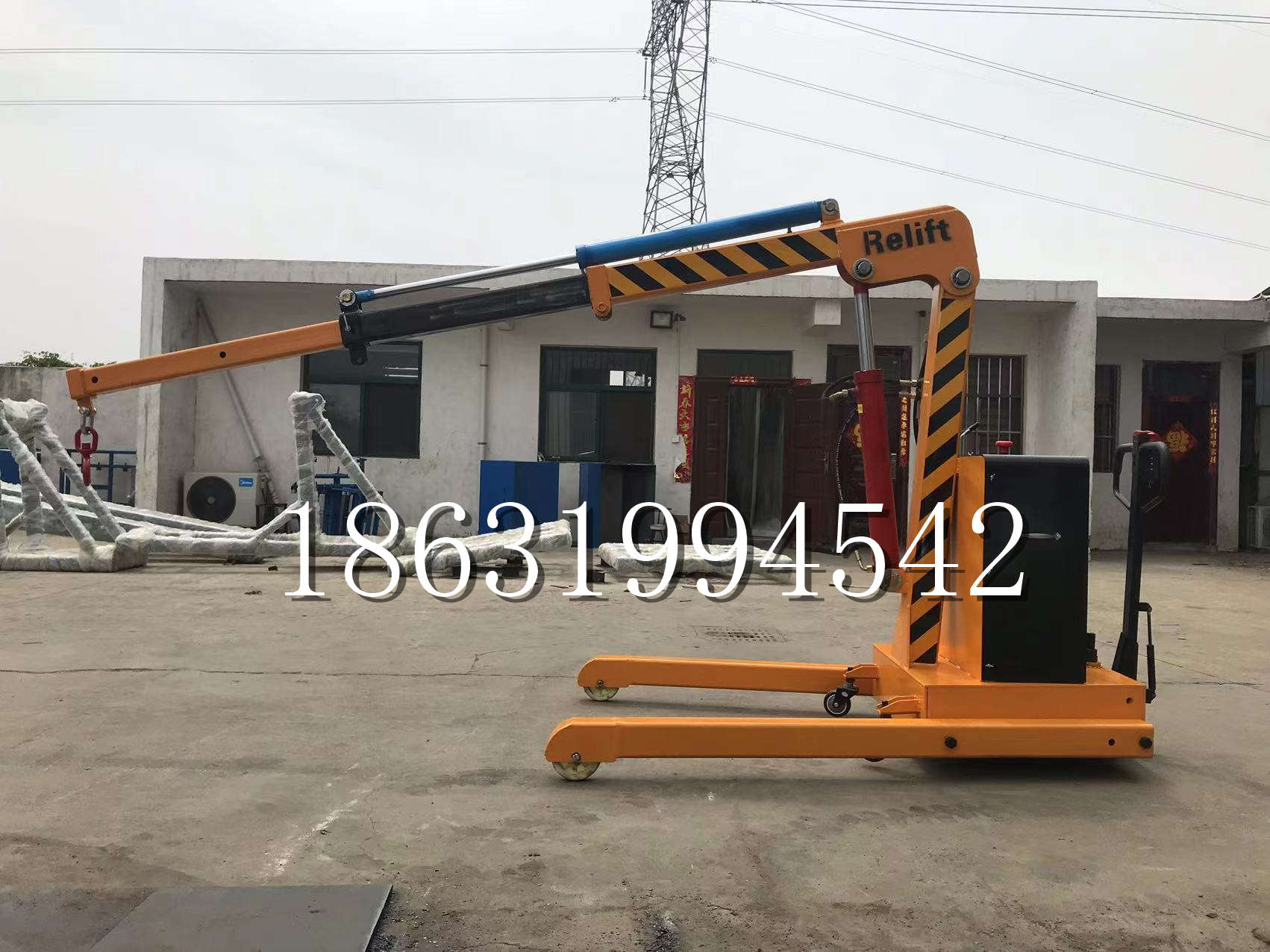 根河市久征定做3吨三轮随车吊 农用园林绿化移树吊 平板工程用小吊机